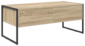 vidaXL Dohányzóasztal fiókkal Sonoma 100 x 46 x 40 cm Faanyag