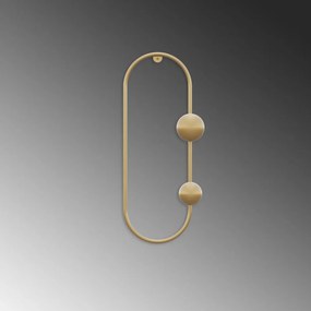 Aranyszínű fém fali fogas Dama – Kalune Design