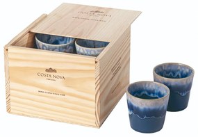 Kék agyagkerámia eszpresszó csésze szett 8 db-os Grespresso – Costa Nova