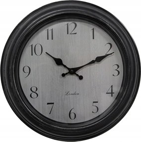 Barna vintage stílusú falióra London felirattal 30x4 cm