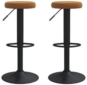 2 db barna bársony bárszék