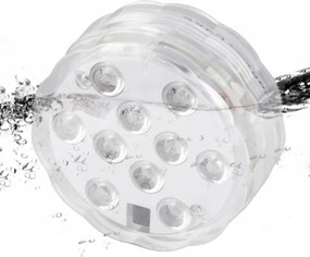 10 Led-es Medence Lámpa Spa Kád 16 Szín Távirányító Vízálló IP68