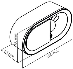 Polux BUNNY 328151 Asztali lámpa 1x1,1W/LED 3000K 55lm IP20