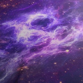 Kép - Lila Univerzum (órával) (90x30 cm)
