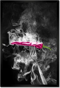 Poszter keretben 40x60 Rózsaszín paprika villa