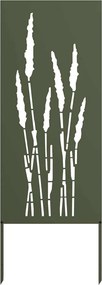 vidaXL Kertvédő vászon Oliva zöld 50 x 140 cm Hidegen hengerelt acél