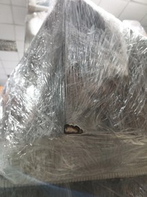 AKCIÓ Világosbézs U alakú ülőgarnitúra SMART COSARO 295x140 cm II. osztály