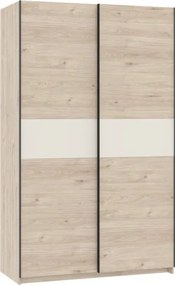 BERNO ruhásszekrény, 120 cm | Jackson hickory tölgy + Kasmír