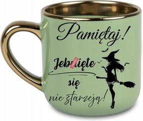 Elegáns bögre Ne feledd, a nem öregszik Ajándék 400 Zöld