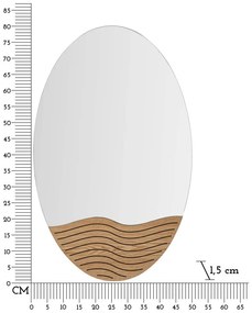 Fali tükör 50x80 cm Lines – Mauro Ferretti