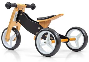 Gyerek multifunkciós fa futóbicikli Milly Mally Jake Classic Black