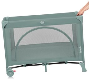 Lionelo - Utazóágy LAURA zsályazöld