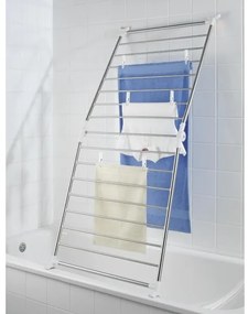 WENKO 3772020100 - PROFI szárítóállvány 65x150 cm rozsdamentes acél/ezüst/fehér