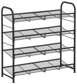 ALVORO cipőszekrény, fekete