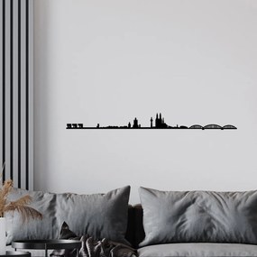 Cologne fém fali dekoráció, 120×12 cm