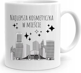 Bögre Ajándék Kozmetikusnak A Legjobb A Városban fényképes nyomattal