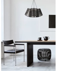 Duolla - Csillár zsinóron ROSSA 3xE27/40W/230V fekete