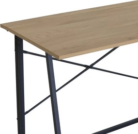 Összecsukható íróasztal / számítógépasztal 100×46 cm, masszív fém vázzal, fekete–aranytölgy – Intenso Home