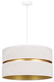 Duolla - Csillár zsinóron DUO 1xE27/15W/230V átm. 40 cm krémes/arany