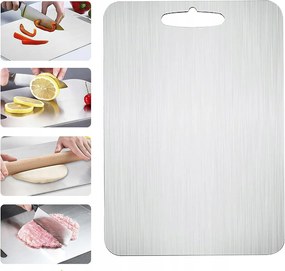 Rozsdamentes Acél konyhai vágódeszka 34x23 cm