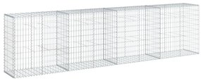 horganyzott vas gabion kosár fedéllel 400 x 50 x 100 cm