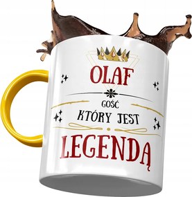 Sárga Bögre Olaf Férj Kolléga Ajándék Nyomtatott Fotóval