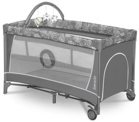 Lionelo - Utazóágy FLOWER Grey Stone