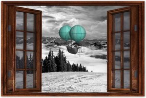 Poszterek 90x60 Menta léghajó