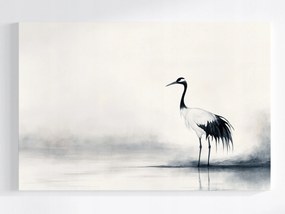 Vászonkép Canvas Rajz Grafika B&w Madár Gém Állatvilág Természet 120x80