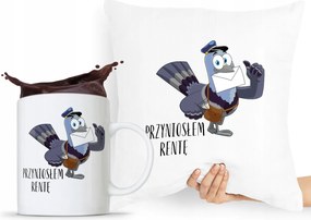 Párna Bögre Szett Postás Szállítónak, fényképes nyomtatással