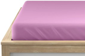 Jersey világoslila lepedő 90x200 cm