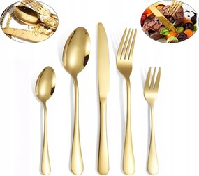 Evőeszköz szett 6 személyes evőeszközök asztali evőeszközök ehető evőeszközök acél nem