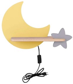 Candellux LED gyerekszobai fali lámpa polccal MOON LED/5W/230V CA0409