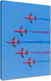 Vászonkép 40x60 Repülőgépek bemutató