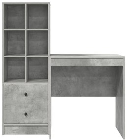 Tárolós Íróasztal Betongrey Forgácslap