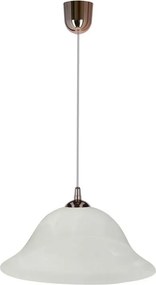 Csillár zsinóron VERA 1xE27/60W/230V réz/fehér