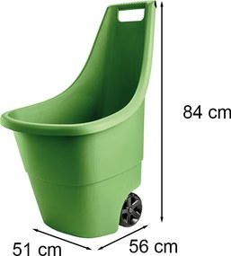 Easy go breeze műanyag kerti talicska 50l rezeda zöld