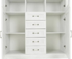 vitrines szekrény, északi sosna/vadtölgy, ROYAL W2D