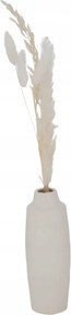 Porcelán Váza 16 cm szárított virágok Boho Bézs