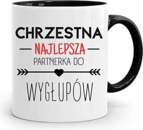 Keresztelői Bögre Fekete Ajándék fényképes nyomattal