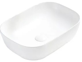 Mexen Rita 45 x 32 cm-es pultba építhető mosdókagyló, matt fehér - 21084501