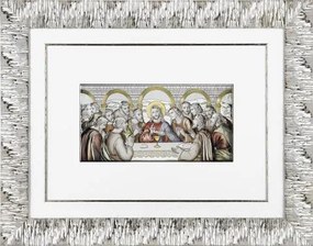 Nagy ezüst kép Utolsó vacsora Gravírozás AE0290/3QC