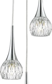 Där Lighting LYA0350 - Kábeles csillár LYALL 3xG9/40W/230V fényes króm