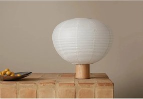 Fehér-natúr színű asztali lámpa papír búrával (magasság 45 cm) Kami – Blomus