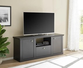 Lincoln TV állvány matt fekete/Cremona tölgy