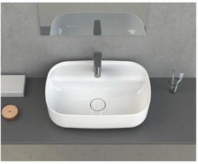 CeraStyle AQUA - PULTRA ültethető - Top Counter - porcelán mosdó - 60 x 40 cm