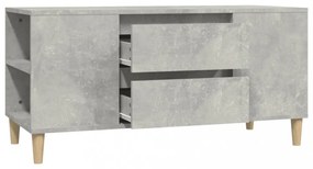 betonszürke szerelt fa TV-szekrény 102 x 44,5 x 50 cm