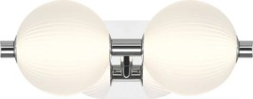 Quintiesse modern fürdőszobai lámpa palmas fehér polírozott nikkel elsqn-palmas-2w-pn IP44