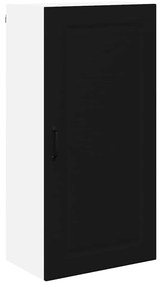 Fali konyhaszekrény polcokkal Fekete 50 x 31 x 100 cm Faanyag