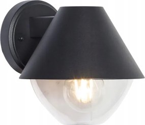 Homlokzati Kerti LĂĄmpa Fekete Loft 1x E27 Led